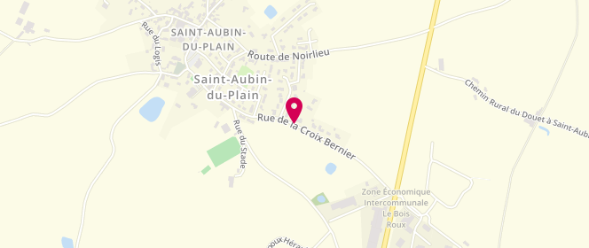 Plan de Accueil périscolaire De saint Aubin Du Plain, Rue la Croix Bernier, 79300 Saint-Aubin-du-Plain