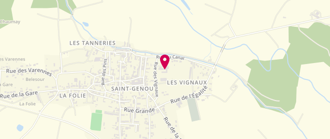 Plan de Accueil extrascolaire et périscolaire de saint Genou, 2 Rue des Vigneaux, 36500 Saint-Genou