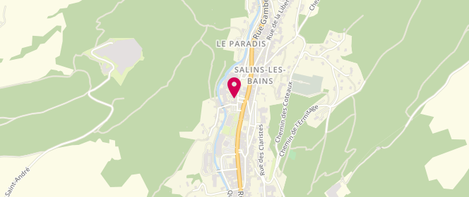 Plan de Accueil de loisirs - Salins Les Bains, Ancienne Gare - Route d'Ormont, 39110 Salins-les-Bains