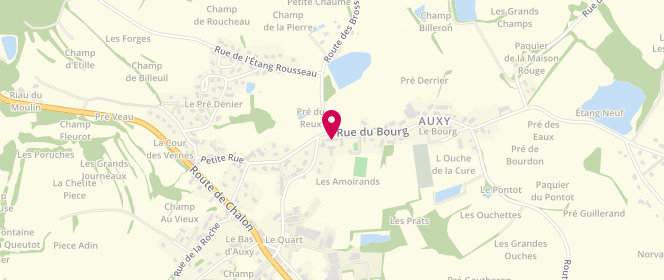 Plan de Accueil de loisirs Auxy, Le Bourg, 71400 Auxy