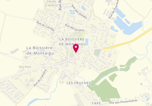 Plan de Association Enfance jeunesse de la Boissière de Montaigu, 3 Rue de la Poste, 85600 La Boissière-de-Montaigu