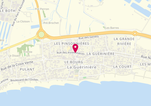Plan de Accueil périscolaire la Gueriniere, 27-29 Rue des Pinssonnieres, 85680 La Guérinière