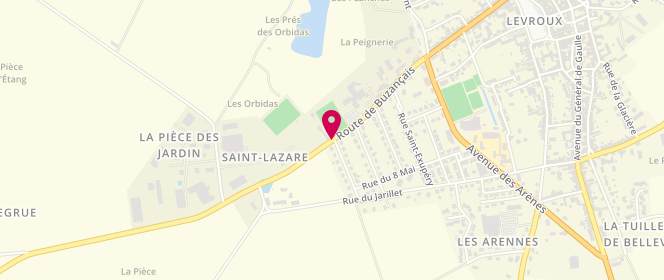 Plan de Accueil extrascolaire et périscolaire de Levroux, Route de Buzançais, 36110 Levroux