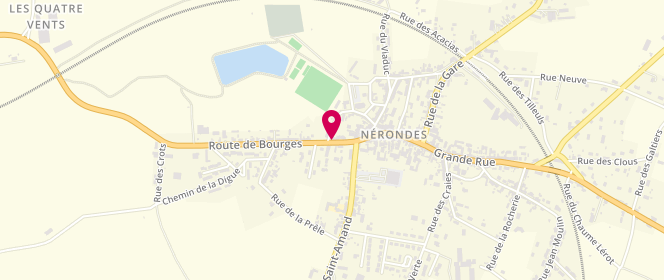 Plan de Centre de loisirs Intercommunal de Nérondes, 11 Route de Bourges, 18350 Nérondes