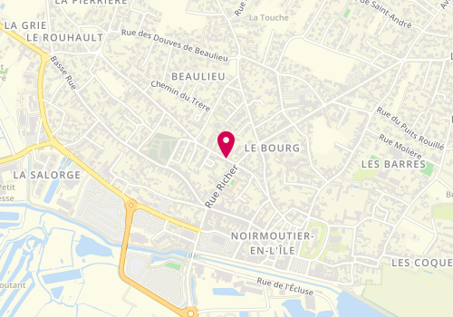 Plan de Centre de loisirs D'Her et d'Eau, 12 Rue Salomon Lefebvre, 85330 Noirmoutier-en-l'Île