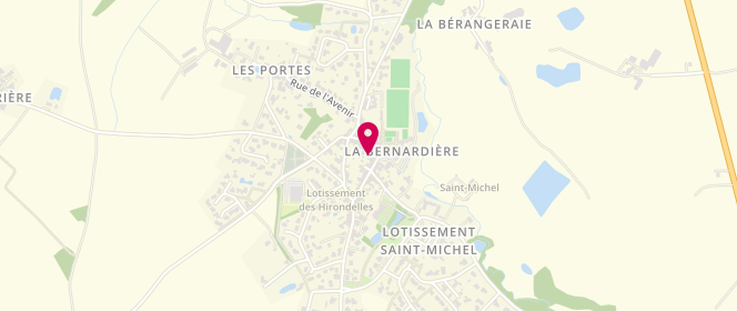 Plan de Centre d'Accueil Les Copains d'Lilou, 86 Rue Centrale, 85610 La Bernardière
