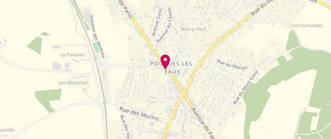 Plan de Centre de loisirs, 42 Avenue de Paris, 58320 Pougues-les-Eaux