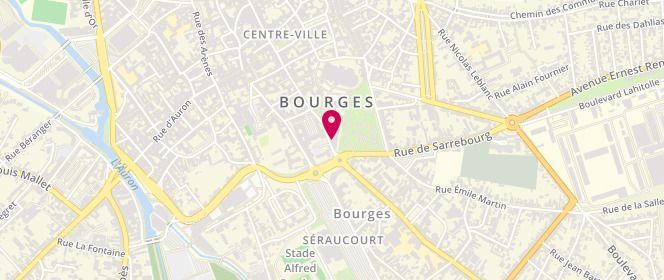Plan de Ville de Bourges - Service Loisirs Educatifs, 11 Rue Jacques Rimbault, 18000 Bourges
