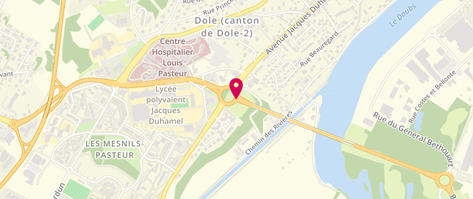 Plan de Accueil de loisirs Loisirs Populaires Dolois - Dole, 2 Boulevard de la Corniche, 39100 Dole