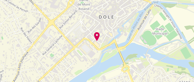 Plan de Accueil de loisirs Pointelin périscolaire - Dole, 2 Place Pointelin, 39100 Dole