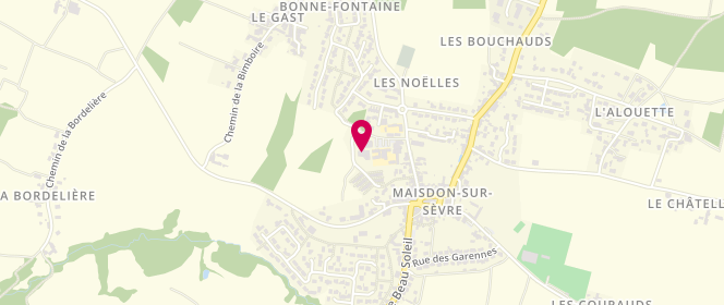 Plan de Accueil de loisirs Les Woukys, 5 Place Jules et Anne, 44690 Maisdon-sur-Sèvre