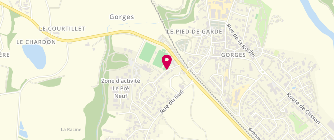 Plan de Animaje - Ado Gorges, Cité des Sports, 44190 Gorges