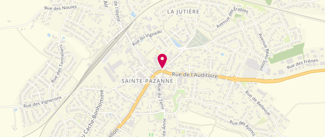 Plan de Association intercommunale d'Animation et de loisirs pour les jeunes, 1 Rue de Bazouin, 44680 Sainte-Pazanne