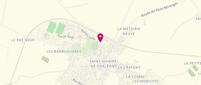 Plan de Centre des Lucioles, 24 Rue de l'Abreuvoir, 44680 Saint-Hilaire-de-Chaléons