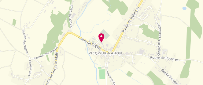 Plan de Accueil extrascolaire de Vicq sur Nahon, 6 Rue de l'Église, 36600 Vicq-sur-Nahon