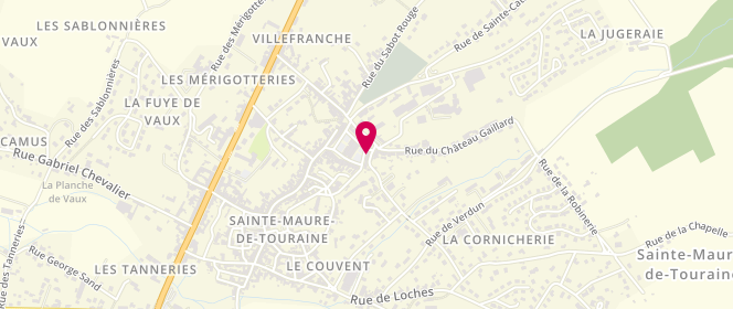 Plan de Accueil de loisirs périscolaire C. Perrault, 2 Rue du 8 Mai 1945, 37800 Sainte-Maure-de-Touraine