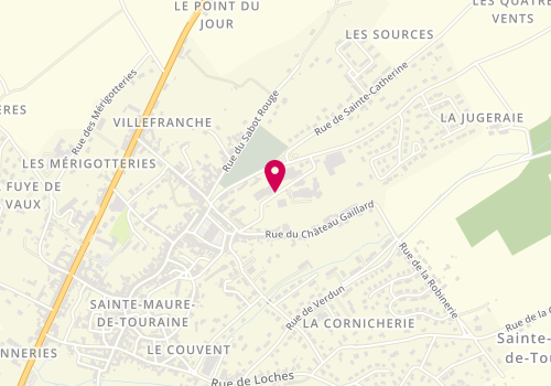 Plan de Accueil de loisirs périscolaire Voltaire, Rue du Collège, 37800 Sainte-Maure-de-Touraine