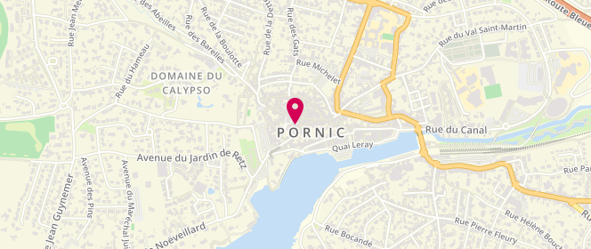 Plan de Accueil périscolaire de Pornic: APS Kerlor, Rue Loukiannof, 44210 Pornic