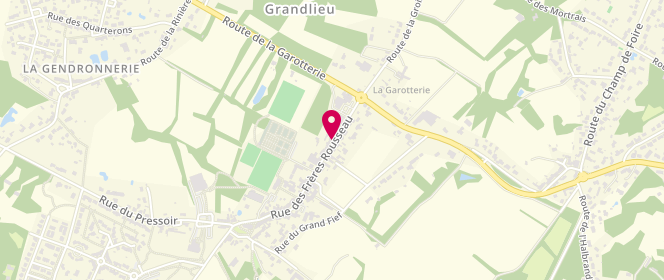 Plan de Accueil périscolaire Pom de Rainette, 38 Rue des Frères Rousseau, 44860 Saint-Aignan-Grandlieu