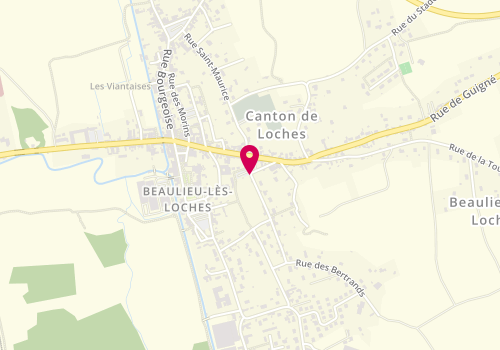 Plan de Accueil de loisirs périscolaire Beaulieu-Lès-Loches, 1 Rue de la Charbonnerie, 37600 Beaulieu-lès-Loches