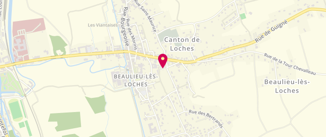 Plan de Accueil de loisirs Beaulieu-Lès-Loches, Place de l'École, 37600 Beaulieu-lès-Loches