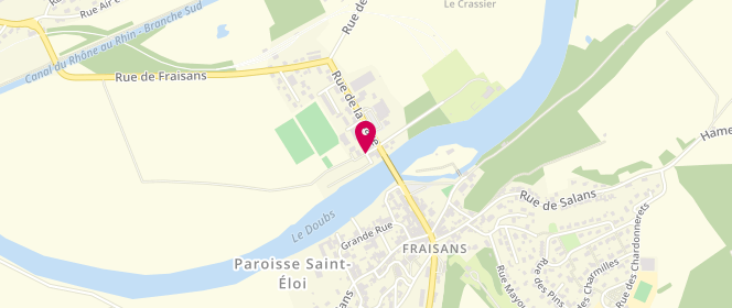 Plan de Accueil de loisirs - Fraisans, 4 Rue du Doubs, 39700 Fraisans