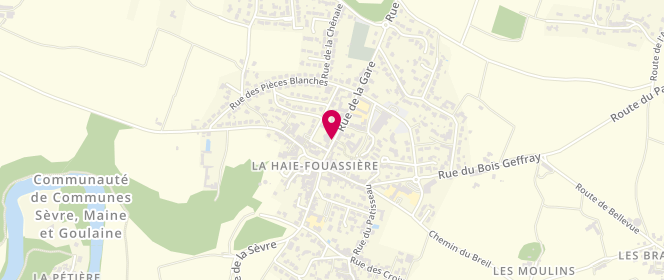 Plan de Accueil de loisirs la Haye-Fouassière, 6 Rue de la Gare, 44690 La Haie-Fouassière