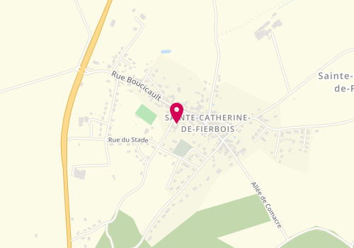 Plan de Accueil de loisirs sainte Catherine de Fierbois, 3 Rue du Stade, 37800 Sainte-Catherine-de-Fierbois
