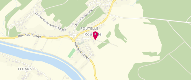 Plan de Francas Rpi Des 3 Moulins, Chemin des Pré Noué, 25410 Osselle-Routelle