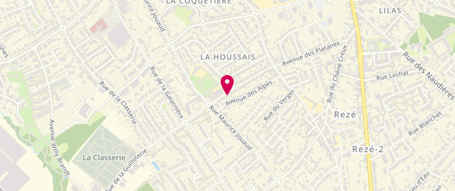 Plan de Accueil de loisirs la Houssais, 34 Avenue de la Houssais, 44400 Rezé