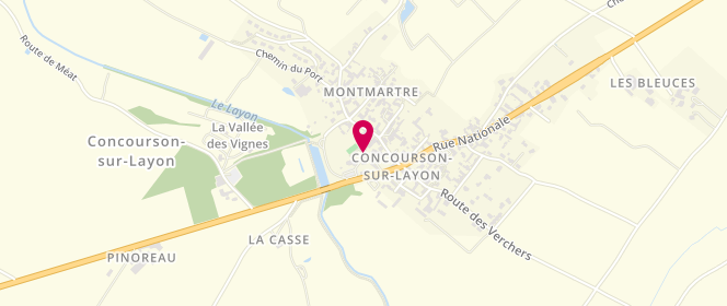 Plan de Accueil périscolaire municipal Concourson sur Layon, Doué-en-Anjou, 5 Rue de l'Ecole, 49700 Doué-en-Anjou