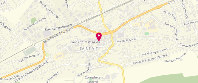 Plan de Francas de Saint Vit, 17 Bis Rue Charles de Gaulle, 25410 Saint-Vit