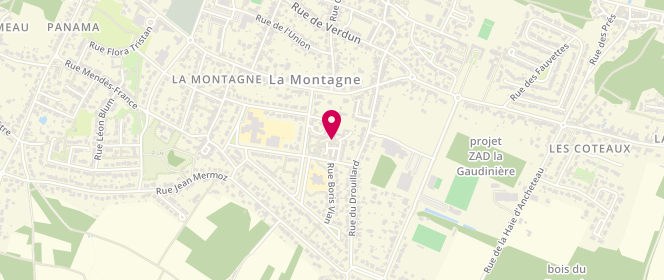 Plan de Local jeunes saint jean de boiseau, Rue du Verger, 44620 Indret
