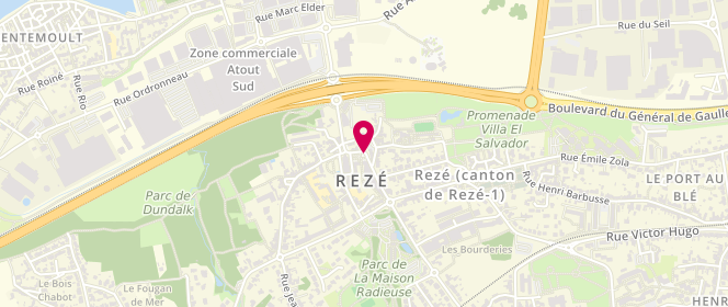 Plan de Ville de Rezé, Place Jb Davais, 44400 Rezé