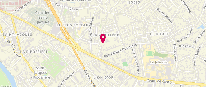 Plan de Scouts Et Guides De France - Groupe Saint Joseph - Nantes, 29 Rue Elisa Mercoeur, 44230 Saint-Sébastien-sur-Loire