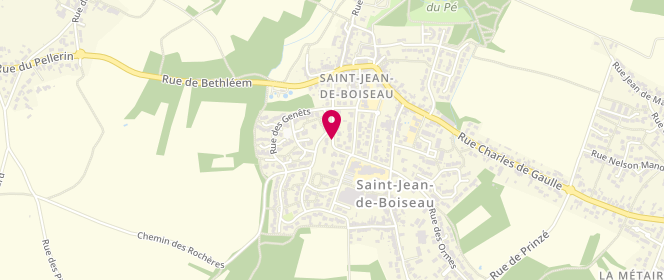 Plan de Les petites mains, Rue des Violettes, 44640 Saint-Jean-de-Boiseau