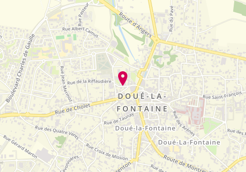 Plan de Accueil périscolaire privé Sacré Coeur, Doué la Fontaine, 10 Rue Saint Denis, 49700 Doué-en-Anjou