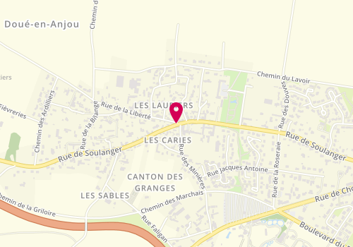 Plan de Centre de loisirs Accueil périscolaire, Rue de Soulanger, 49700 Doué-en-Anjou