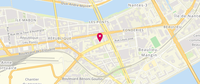 Plan de Scouts Et Guides De France - Groupe Ile De Nantes, 14 Boulevard Gustave Roch, 44200 Nantes