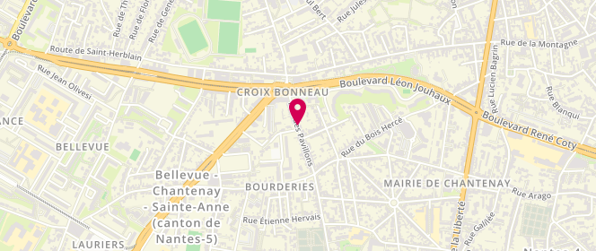 Plan de Môm'Nantes Bellevue/Chantenay, 150 Rue des Pavillons, 44100 Nantes