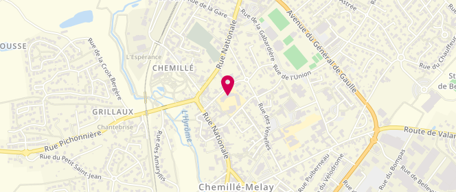 Plan de Accueil périscolaire municipal Georges Brassens Chemillé, Chemillé en Anjou, 6 Rue Colbert, 49120 Chemillé-en-Anjou