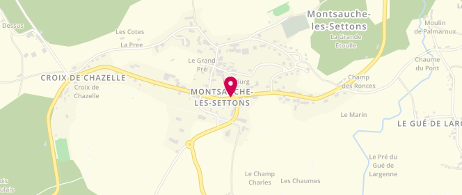 Plan de Centre Social Cantonal de Montsauche Les Settons, 6 Place Marcel Mariller, 58230 Montsauche-les-Settons