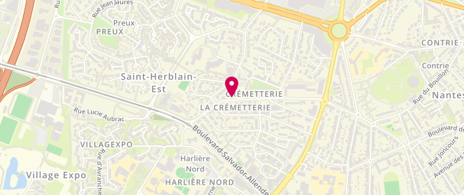 Plan de Scouts Et Guides De France - Groupe Bellevue - Chantenay, 60 Avenue de la Branchoire, 44800 Saint-Herblain