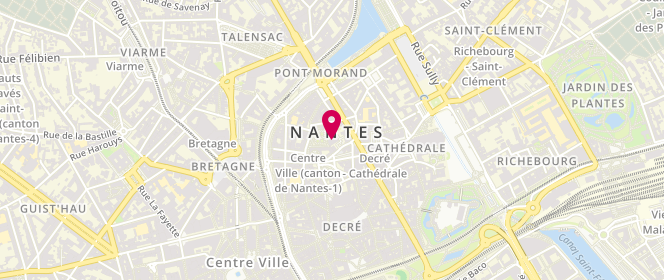 Plan de Môm'Nantes Jardin des Plantes, 2 Bis Rue Geoges Clémenceau, 44000 Nantes