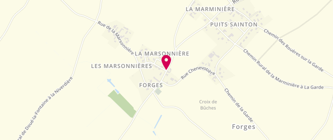 Plan de Accueil de loisirs associatif AFR Saperlipopette Les Verchers sur Layon, Rue de la Mairie, 49700 Doué-en-Anjou