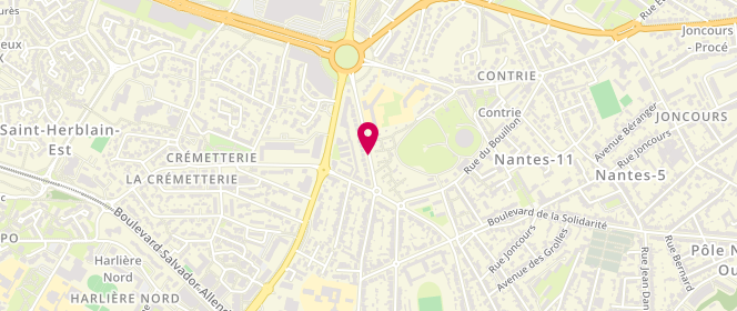 Plan de Skol Diwan Naoned, 160 Rue du Corps de Garde, 44100 Nantes