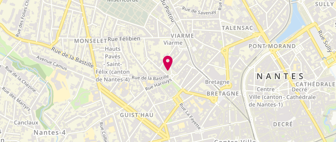 Plan de Eclaireuses Eclaireurs Unionistes de France, 15 Bis Place Edouard Normand, 44000 Nantes