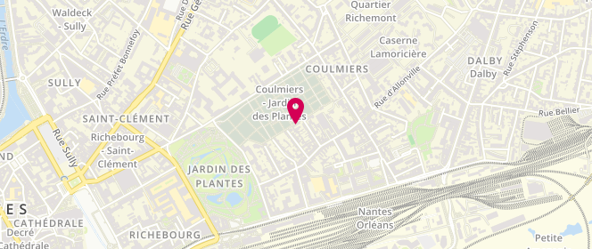 Plan de Scouts Et Guides De France - Groupe Marins Jacques Cassard, 19 Avenue de la Devinière, 44000 Nantes
