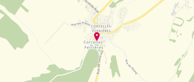 Plan de Accueil de loisirs Corcelles - Ferrieres, Route de Saint-Vit, 25410 Corcelles-Ferrières