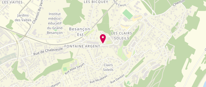 Plan de Accueil de loisirs MJC de Besançon Centre Social Clairs Soleils, 67 E Rue de Chalezeule, 25000 Besançon